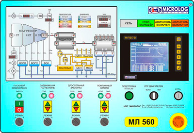 Рис.1. Схема системы управления и контроля МЛ 560