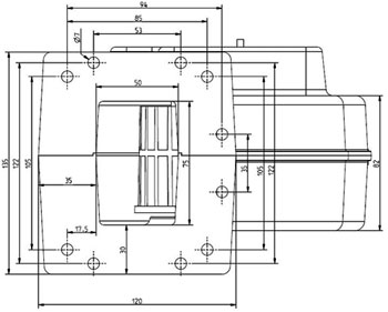 Рис.1. Габаритный чертеж регулятора KG Elektronik CS-20