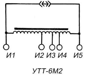 Схема трансформатора тока УТТ-6М2